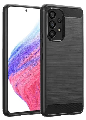 Imagen del producto de Funda con acabado cepillado para Samsung Galaxy A53 - Negro