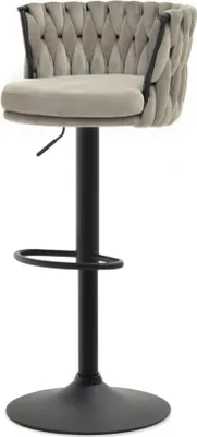 Obrázek produktu pro Designová barová židle KRISMAR - béžová / černá