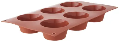 Produktbild von silikomart | SF0023 Silikonform für MUFFIN Monoportionen, antihaftbeschichtet, 6