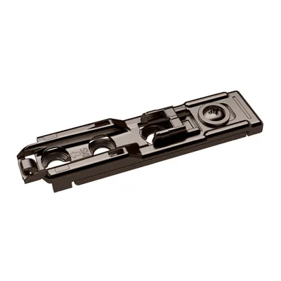 Produktbild von Hettich Linear-Montageplatte mit Direkt-HV, in schwarz zum Anschrauben, Dist. 3,0 mm