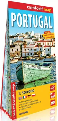 Image de Portugalia (Portugal) laminowana mapa samochodowo-turystyczna 1:500 000