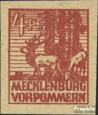 Produktbild von Briefmarken Sowjetische Zone (All.Bes.) 1945 Mi 31y postfrisch Abschiedsserie