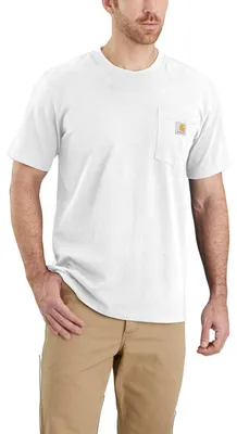 Image de Carhartt K87 POCKET S/S T-SHIRT 103296, Couleur:white, Taille:XS