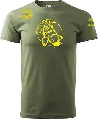Obrázok produktu pre Carp Servis Václavík tričko CSV khaki/lutá 4584