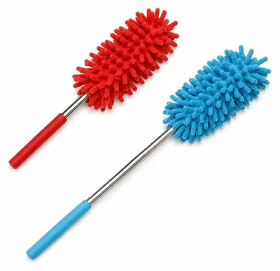 Plumeau-Set 2er, ausziehbarer Teleskopstiel bis 73 cm, bunt