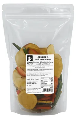 Produktbild von Gemüse-Früchte-Chips, gesüßt & bunt, 180g