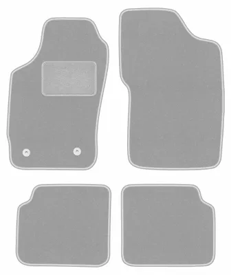 Obrázok produktu pre Velúrové autokoberce pre: Peugeot 205 1983-1998 (hatchback) – sada 4 ks, sivé, na mieru – Wielganizator OSLO