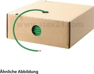 Obrázok produktu pre HELU KABEL (H)05V-K - (X05V-K) 1X0,75mm² GN (zelená) Jednožilový PVC zelený AD 2,7mm VPE 100,0 metrov Menovité napätie Uo/U