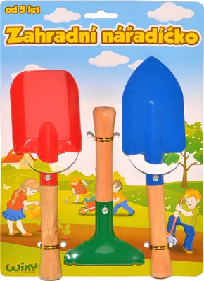 Image de Outils de jardinage métal/bois 3 pcs