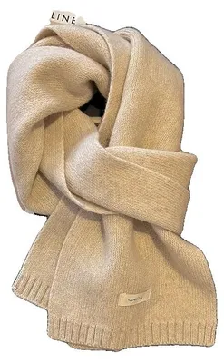 Zdjęcie produktu dla Szalik, 100% wełna, stylowy jednokolorowy wzór, DZ097-09, 20 x 160 cm
