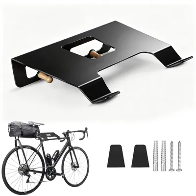 Fahrrad-Wandhalterung 3-in-1 mit Haken, bis 30 kg, horizontal