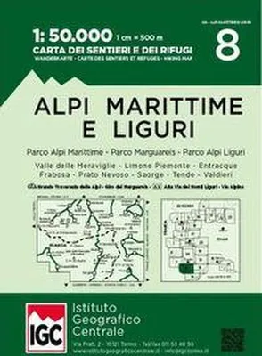 Produktbild von Alpi Liguri 1:50 000 Wanderkarte 8