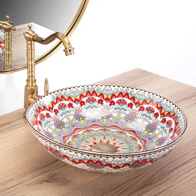 Produktbild von Rea Aufsatzwaschbecken Peru Round Multicolour