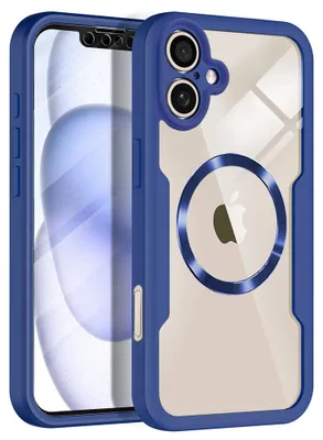 Produktbild von Techsuit - ColorVerse 360 MagSafe Hülle + Displayschutz für iPhone 17 – blau