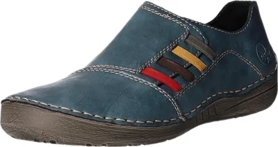 Produktbild von Rieker Straßenslipper(Trott) Abs.b.25 mm in blau, Gr. 36
