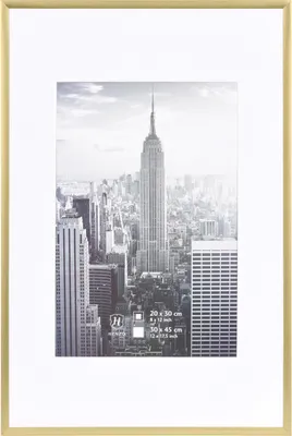 Image de Cadre photo en aluminium Henzo Manhattan 30 x 45 cm, doré