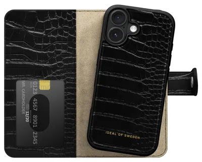 Produktbild von iDeal of Sweden IDMWPMS-I2461-334, Geldbörsenhülle, Apple, iPhone 16, 15,5 cm (6.1"), Schwarz