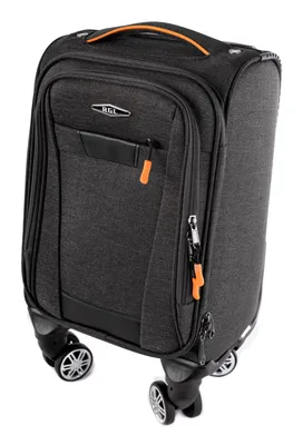 Produktbild von RGL S030 S Reisekoffer Stoffkoffer mit 360° abnehmbar Leichtlauf Doppelräder Trolley mit Zahlenschloss Grau