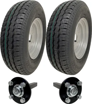 Zdjęcie produktu dla 145R10 Trailer Kit High Speed Road Legal Wanda Koła, piasta i zwrotnica, 750 kg