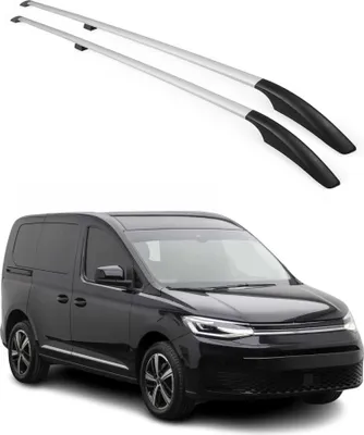 Image de Barres de toit longitudinales pour VW Caddy 2021-2025 L1 Aluminium Gris 2x