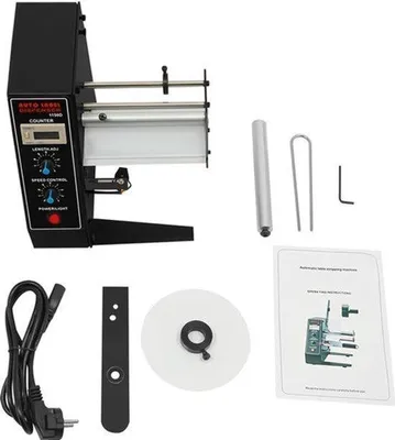 Produktbild von Automatischer Etikettierer, elektrisch, 220V, mit 9 Geschwindigkeitsstufen und Etikettenzähler