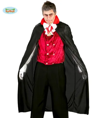 Produktbild von schwarzer Vampirumhang für Erwachsene, 140 cm