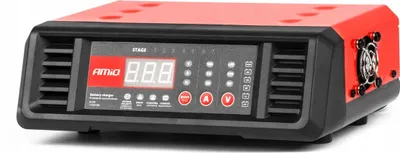 Zdjęcie produktu dla Prostownik cyfrowy stacjonarny 10A 6V 12V AMIO-04056