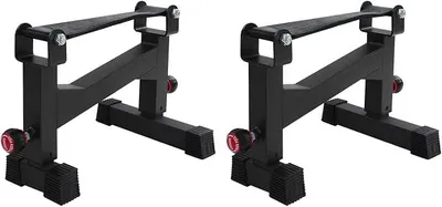 Produktbild von Hantelständer, Langhantel-Puffer-Rahmen 2 Profi Langhantelständer, Tragfähigkeit 300kg, Verstellbarer Langhantel Ständer