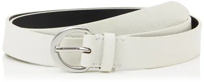 Produktbild von Calvin Klein Damen Gürtel Classic Buckle 3,0 cm Ledergürtel, Weiß (Lily White),