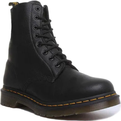 Produktbild von Dr Martens 1460 Pascal Virg ia Frauen Schnürstiefel aus 8 Ösen Leder Schwarz – undefined / Schwarz