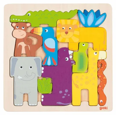 Produktbild von Einlegepuzzle Safari, 11tlg.