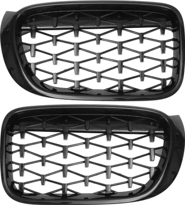 Produktbild von Frontgrill für die vordere Motorhaube Stoßstange, Nierenkühlergrill für BMW X3 F25 2014-2017 links und rechts, 1 Paar, schwarz