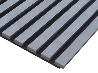 Produktbild von 1,528 m² | Akustikpaneele Wall Design Stripe Betongrau