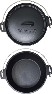 Obrázek produktu pro ToCi Dutch Oven Pre-fired, holandská trouba, BBQ, žíhaná litina, zvedák, 7,2 l