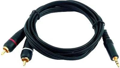 Produktbild von OMNITRONIC Adapterkabel 3,5 Klinke/2xCinch 6m sw