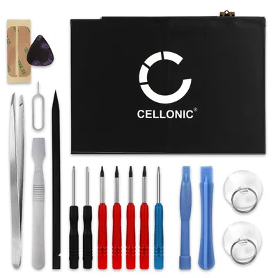 Produktbild von CELLONIC 1x Akku für Tablet Kompatibel mit Apple iPad Air 2 - A1566, iPad Air 2 - A1567, A1547 - (7300mAh, 3.8V) + Werkzeug-Set