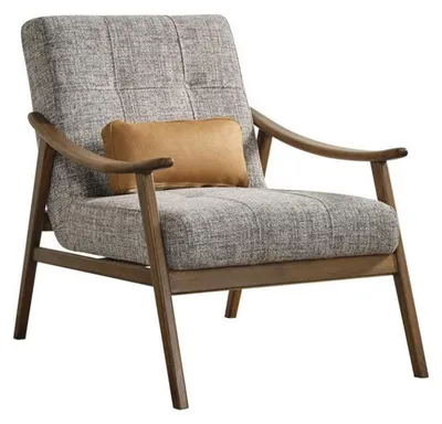 Produktbild von Sessel Ohrensessel Sitzer Polyester Grau Stoff Wohnzimmer Modern
