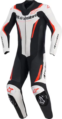 Produktbild von Alpinestars GP Force V2 1-Teiler Motorrad Lederkombi, weiß/schwarz/rot, 56