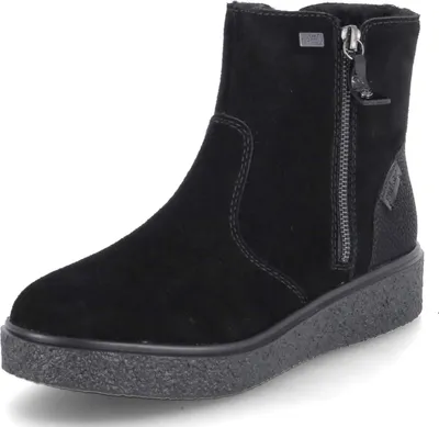 Immagine prodotto di Rieker stivaletto donna in pelle suola spessa fodera calda Y0050, misura:37 EU, colore:Nero