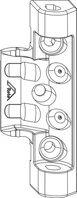 Immagine prodotto di ROTO NX cuscinetto reggispinta T Standard 12/20 legno 9/13V con 2 perni di foratura 7 mm argento