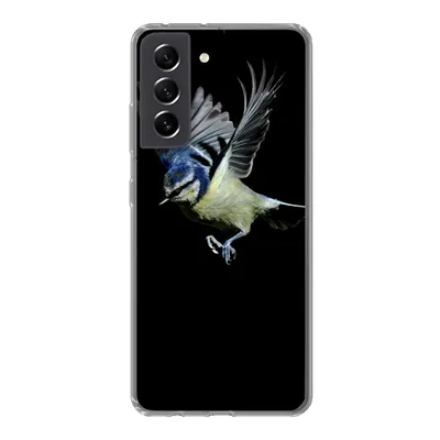 Produktbild von MuchoWow® Handyhülle Schutzhülle Hülle für Samsung Galaxy S21 FE Vogel - Federn - Porträt Silikon Softcase Handy Hülle - Mobiltelefonhülle