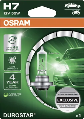Produktbild von Osram Scheinwerferlampe H7 Durostar 2.0
