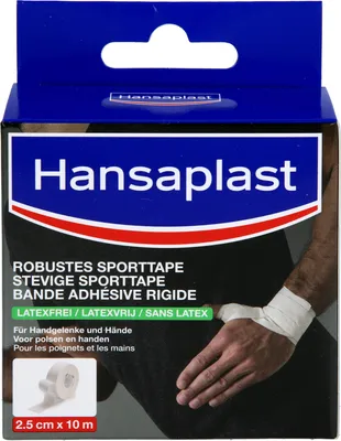 Immagine prodotto di Hansaplast 48421 Hansaplast Tape ROBUSTES SPORTTAPE 48421 weiß 2,5 cm x 10,0 m, 1 Rolle