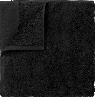 Produktbild von Blomus Handtuch Riva, Badehandtuch, Badhandtuch, Baumwolle, Black, 50 x 100 cm, 66300