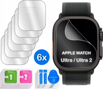 Zdjęcie produktu dla FOLIA do Apple Watch Ultra|Ultra 2 HYDROŻELOWA OCHRONNA na ekran 3D 6 sztuk