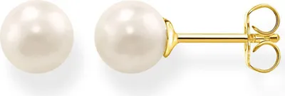 Thomas Sabo H1430-430-14 Damen-Ohrstecker Goldfarben Perle 1