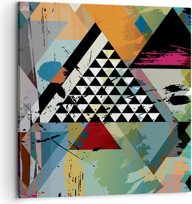 Produktbild von Bild auf Leinwand - Leinwandbild - Abstraktion modern - 60x60cm - Wand Bild - Wanddeko - Wandbilder - Leinwanddruck - Bilder - Kunstdruck - Wanddekoration - Leinwand bilder - Wandkunst - AC60x60-3610