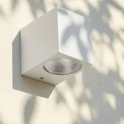 Produktbild von Maxkomfort Außenwandleuchte GU10 IP44 Weiß Aluminium ohne Leuchtmittel