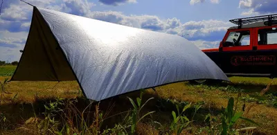 Obrázok produktu pre Bushmen THERMO - Tarp™ 3 x 2 m zelená so 14 upevňovacími bodmi Príslušenstvo