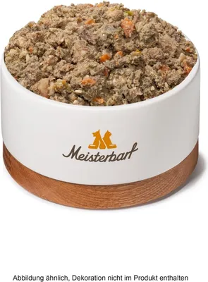 Produktbild von Brühbarf® Komplettmenü SCHWEIN, 24 x 500 g SPARPAKET Sous vide gekochtes Hundefutter